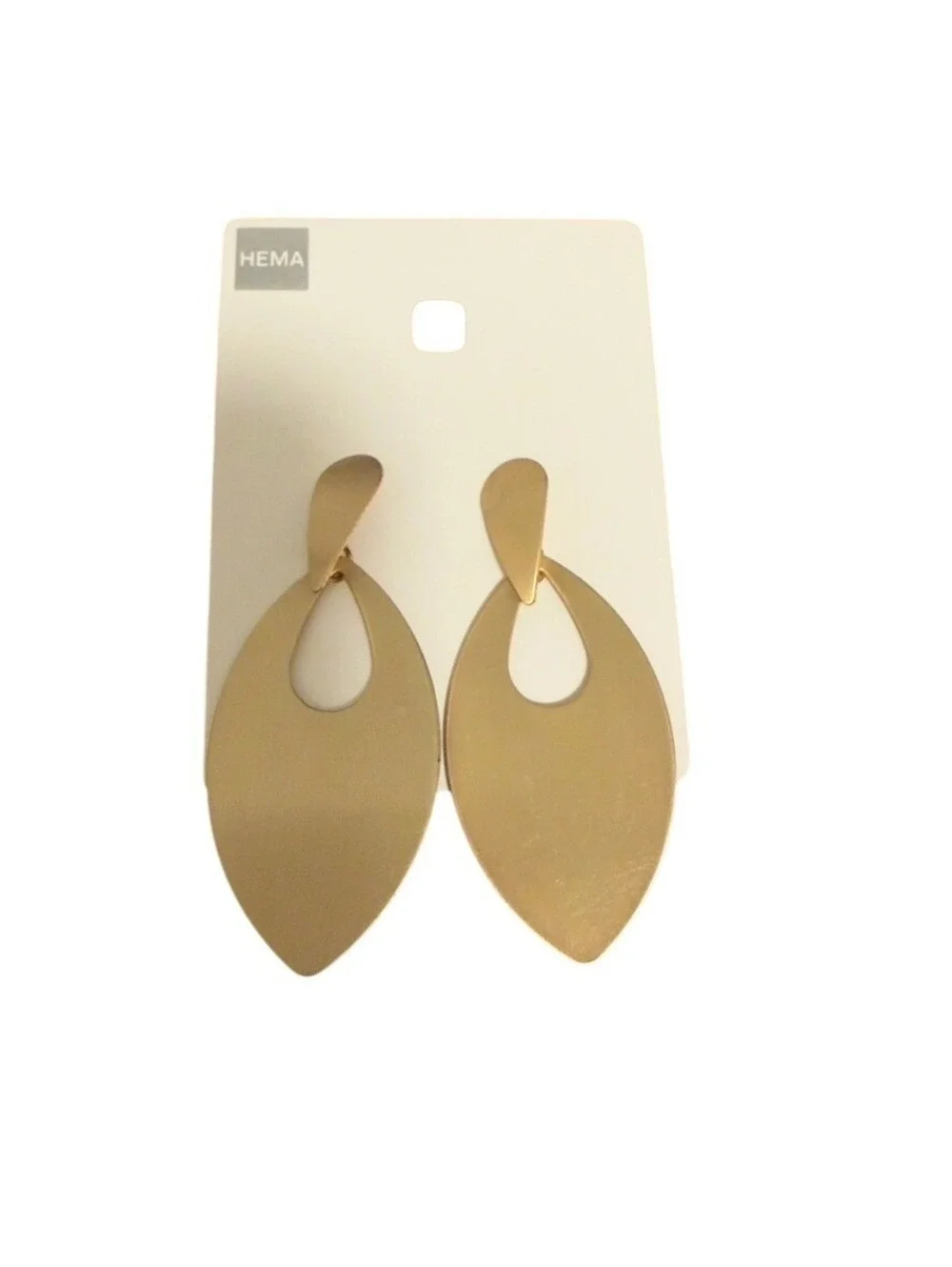 Hema Geometric Shape Women's Gold Tone Statement Dangle Earrings